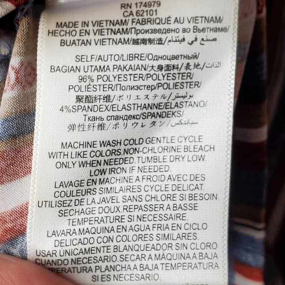 BCBGeneration Short Sleeve Mini Swing Dress Striped Size XS - Picture 9 of 10